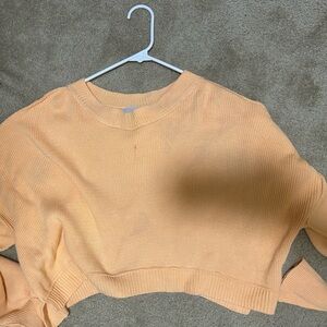 Pink Rose Apricot Knit Pullover